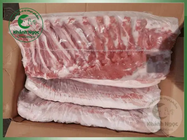 Ba Rọi Heo Đông Lạnh Giá Sỉ (Ba Chỉ) - Tỷ Lệ Nạc Mỡ Chuẩn Form Cho Quán Ăn, Bếp Công Nghiệp