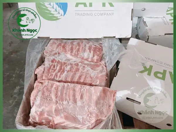Sườn Bẹ Heo Đông Lạnh Giá Sỉ - Dày Thịt, Tiêu Chuẩn Cho Quán Cơm Tấm, Suất Ăn CN - Ảnh 2