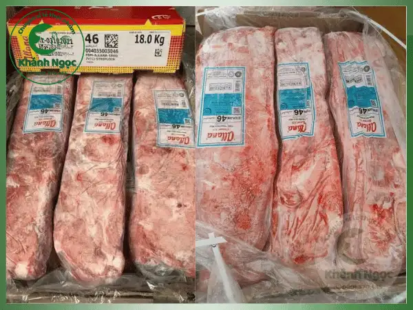 Thăn Ngoại Trâu Ấn Độ Mã 46 Giá Sỉ (Striploin) - Mềm Ngon Chuẩn Vị Bít Tết, Quán Nướng