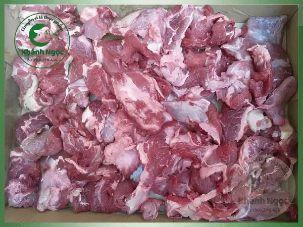 Thịt Trâu Vụn Đông Lạnh Mã 152 Giá Sỉ - Ép Giá Vốn Tối Đa Cho Xưởng Bò Viên, Bếp Công Nghiệp